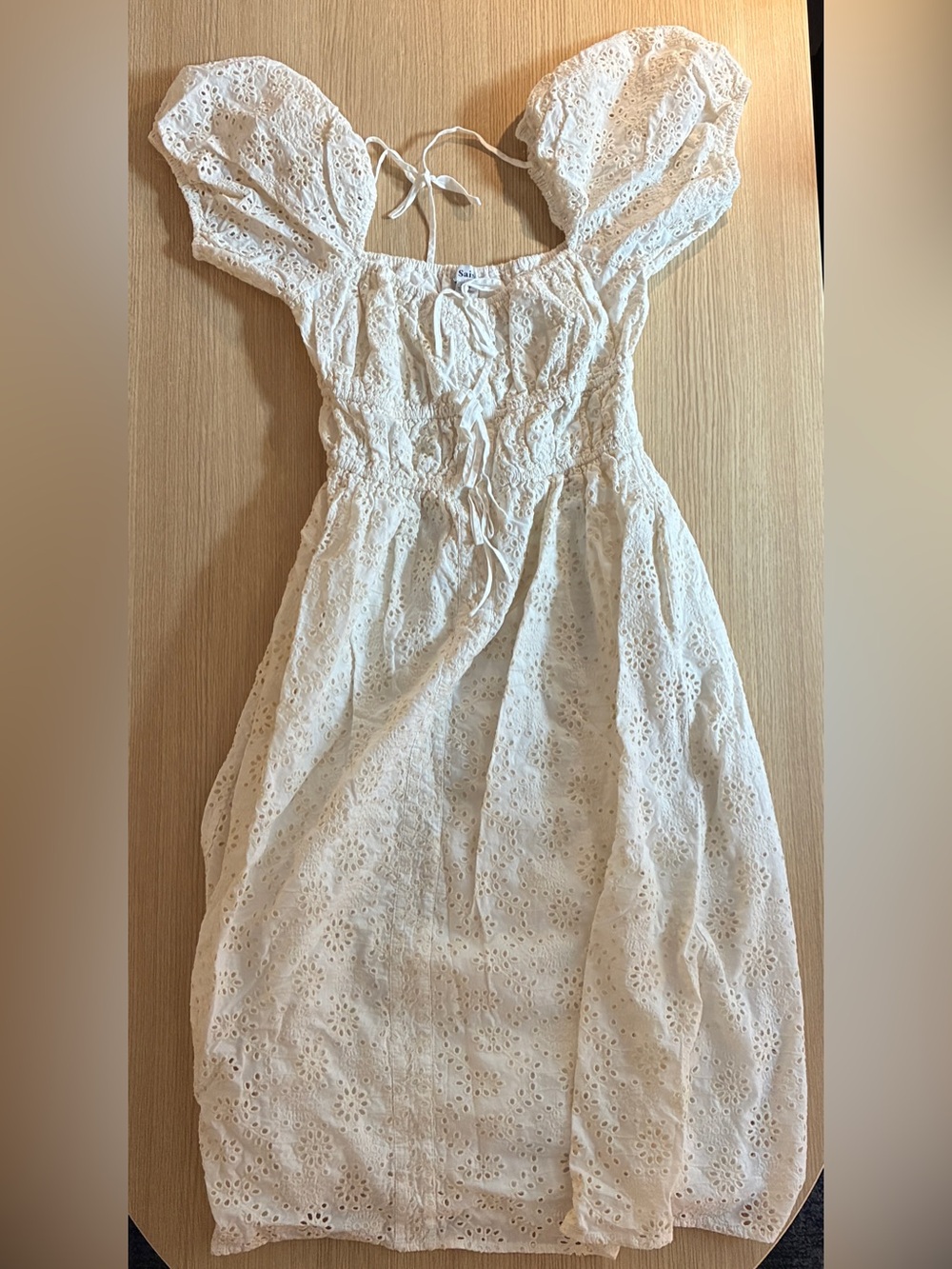 En Saison Puff Sleeve Midi Dress - Picture 4 of 6